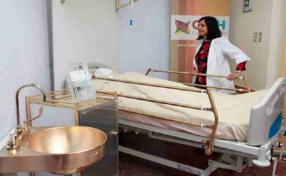 Las camas de cobre del hospital matan bacterias y salvan vidas