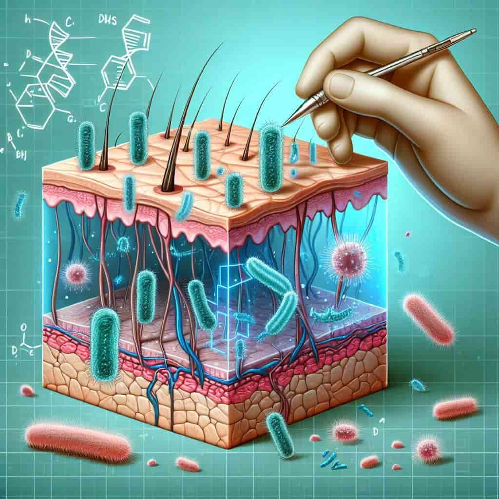 Las bacterias inteligentes de la piel son capaces de segregar y producir moléculas para tratar el acné