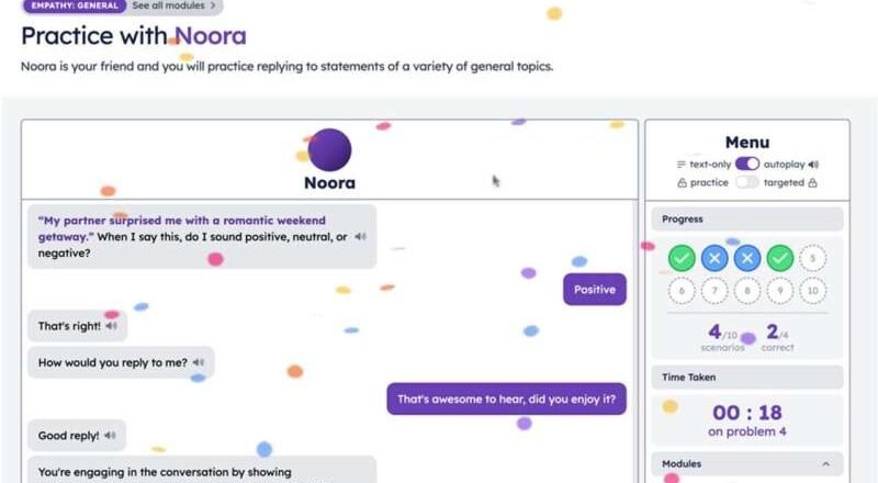 Un entrenador social con inteligencia artificial ofrece apoyo a personas con autismo
