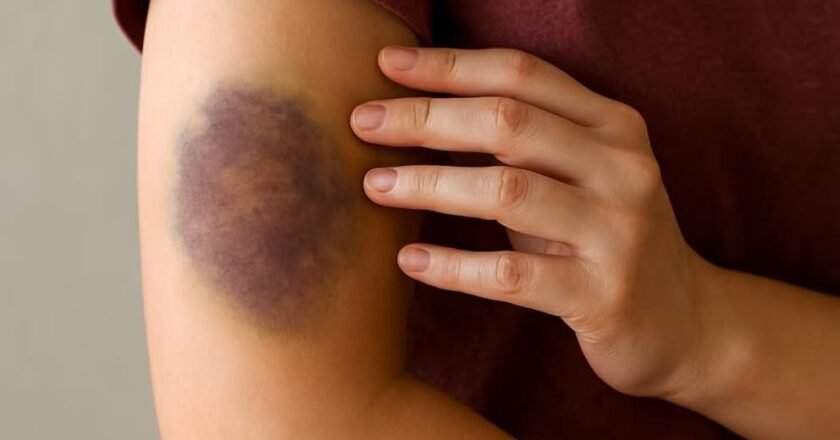 La aparición frecuente de hematomas puede alertar sobre una deficiencia de vitamina C