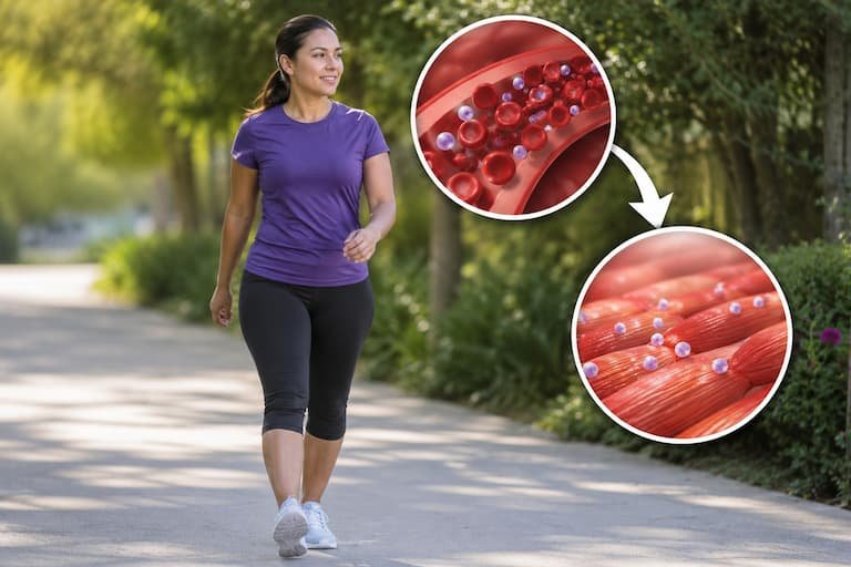 6 ejercicios suaves que ayudan a bajar el azúcar después de comer