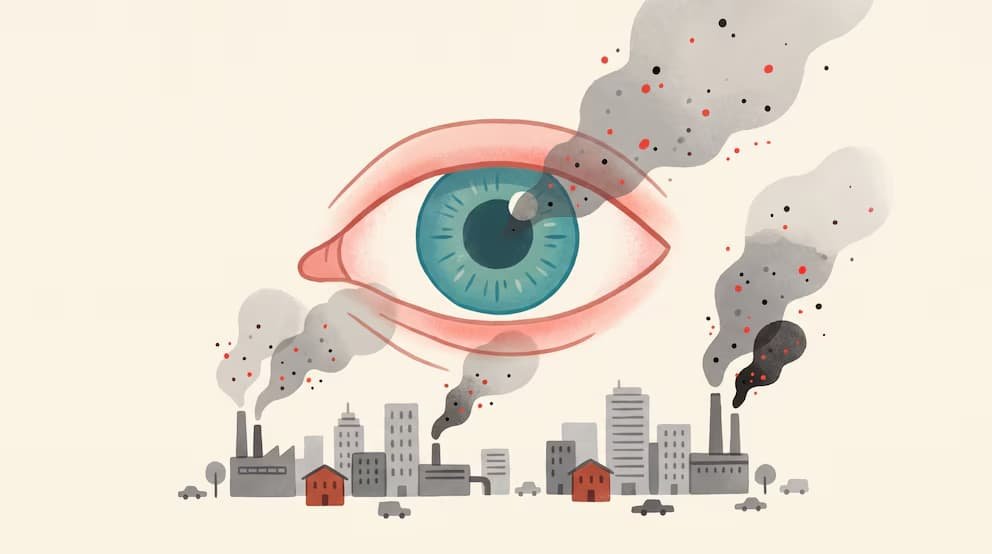 Cómo la contaminación del aire puede dañar la salud ocular
