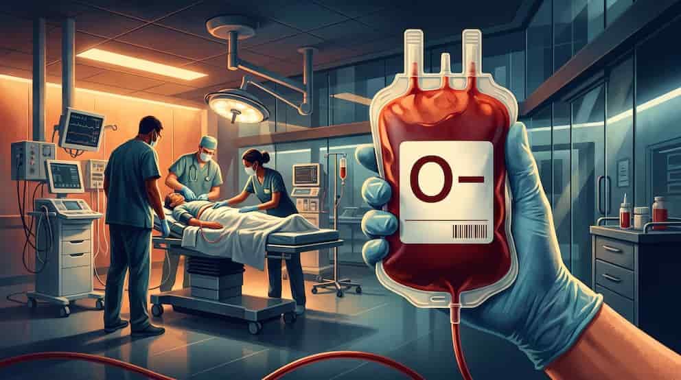 Por qué la sangre O negativo es vital en una emergencia
