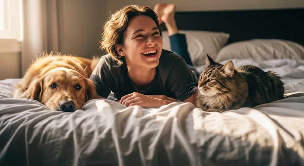 Dormir con perros o gatos exige valorar higiene y descanso