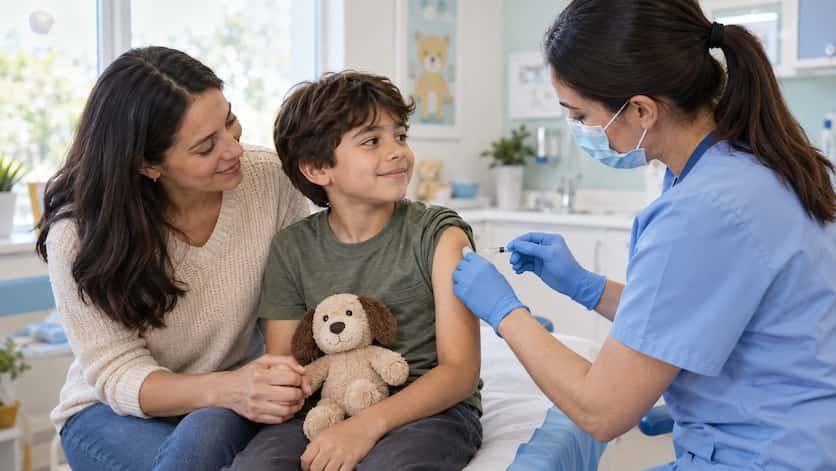 Cómo reducir el miedo de los niños al recibir una vacuna