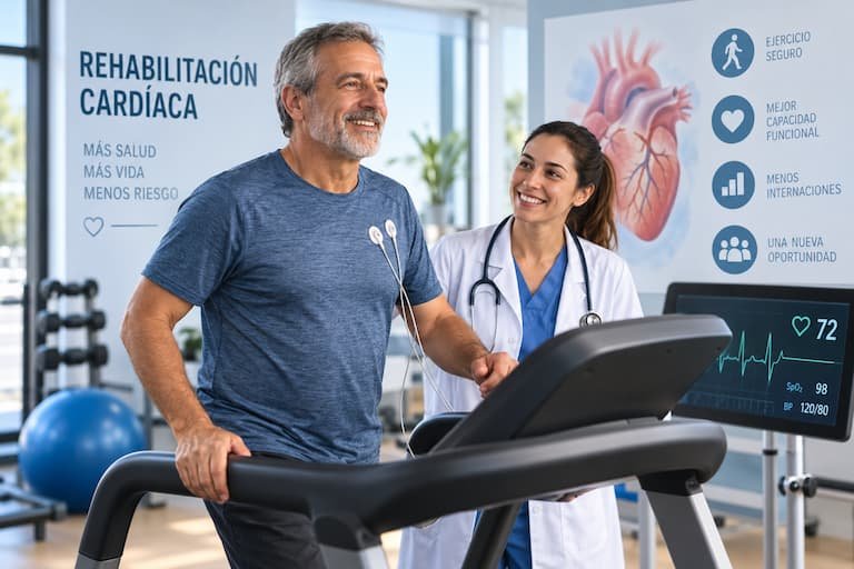 Rehabilitación cardíaca: una fase clave después del infarto