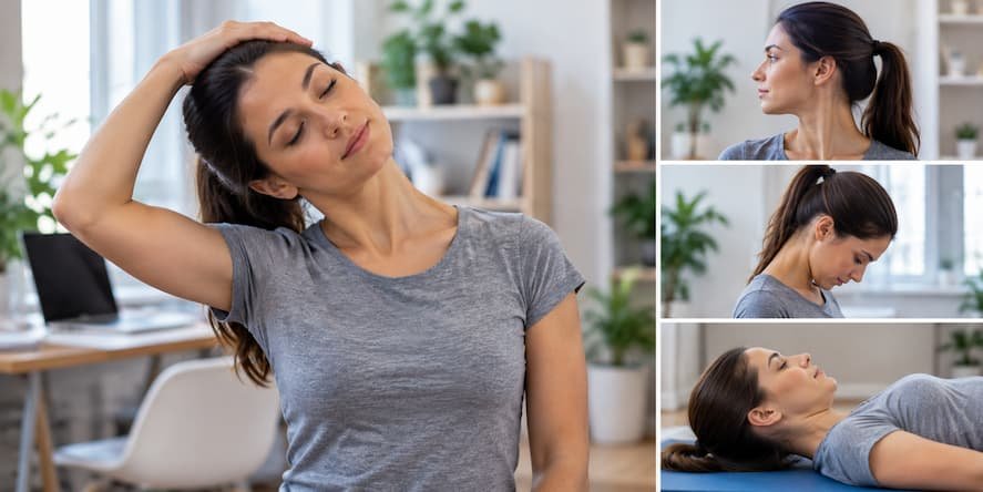 Cuatro ejercicios para fortalecer el cuello y reducir la tensión cervical