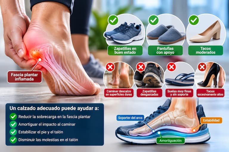 Fascitis plantar: cómo elegir calzado para reducir la sobrecarga