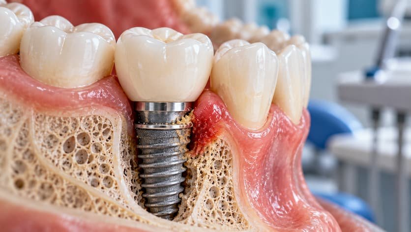 Descubren por qué algunas infecciones de implantes dentales persisten