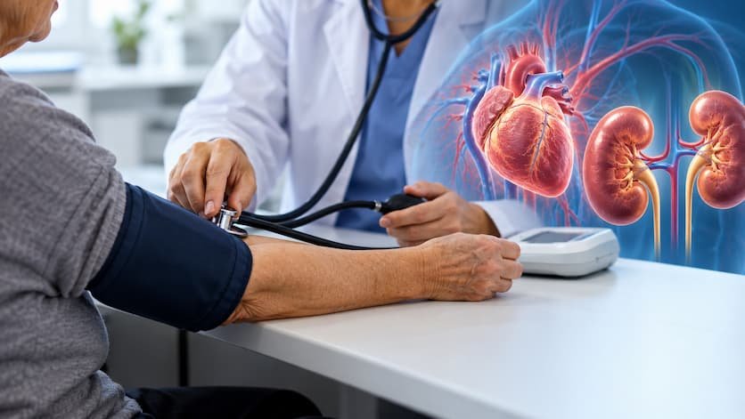 Control intensivo de la presión arterial reduce el riesgo cardíaco sin aumentar la insuficiencia renal