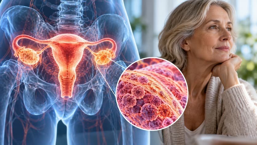 Los ovarios siguen activos décadas después de la menopausia
