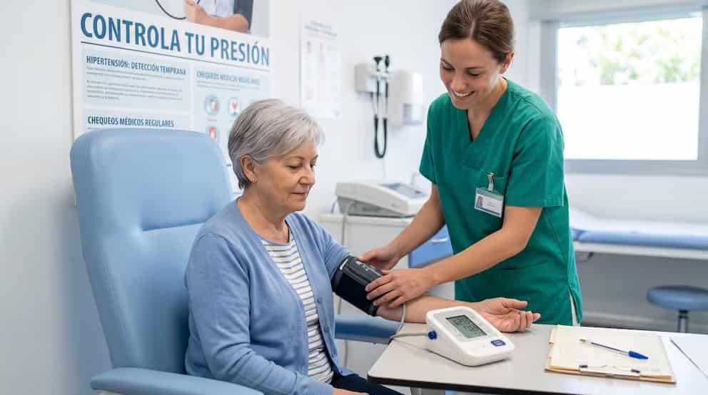 La posición del brazo puede alterar la medición de la presión arterial