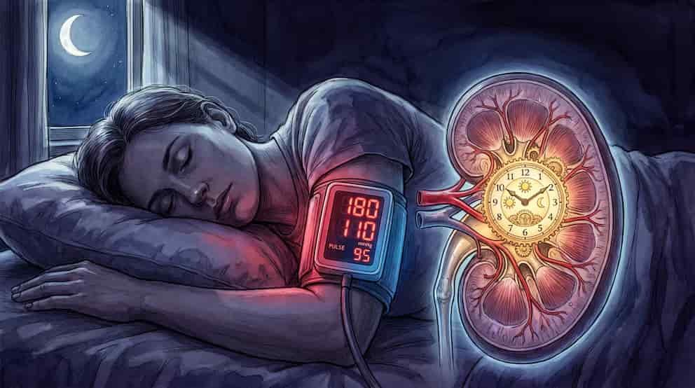 El reloj de los riñones puede alterar la presión arterial nocturna
