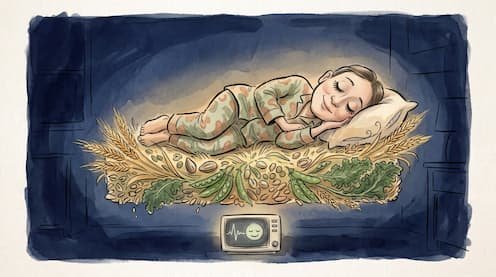 Más fibra y vegetales en la dieta se asocian con un sueño profundo